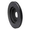 633-54094R Drilled/Slotted Brake Rotor [Black], 2011-2019 Ford/Lincoln/Mercury/Mazda, Position: Front Right - image 4