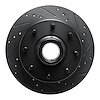 633-54096R Drilled/Slotted Brake Rotor [Black], 1968-1975 Ford/Lincoln/Mercury/Mazda, Position: Front Right - image 1