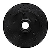 633-54097L Drilled/Slotted Brake Rotor [Black], 1973-1993 Ford/Lincoln/Mercury/Mazda, Position: Front Left - image 1