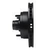 633-54097L Drilled/Slotted Brake Rotor [Black], 1973-1993 Ford/Lincoln/Mercury/Mazda, Position: Front Left - image 3