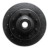 633-54098R Drilled/Slotted Brake Rotor [Black], 1973-1979 Ford/Lincoln/Mercury/Mazda, Position: Front Right - image 1