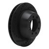 633-54102L Drilled/Slotted Brake Rotor [Black], 1975-1994 Ford/Lincoln/Mercury/Mazda, Position: Front Left - image 2