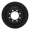 633-54102R Drilled/Slotted Brake Rotor [Black], 1975-1994 Ford/Lincoln/Mercury/Mazda, Position: Front Right - image 1