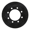 633-54103L Drilled/Slotted Brake Rotor [Black], 1976-1979 Ford/Lincoln/Mercury/Mazda, Position: Front Left - image 1