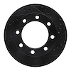 633-54103R Drilled/Slotted Brake Rotor [Black], 1976-1979 Ford/Lincoln/Mercury/Mazda, Position: Front Right - image 1