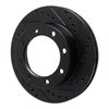 633-54104R Drilled/Slotted Brake Rotor [Black], 1977-1979 Ford/Lincoln/Mercury/Mazda, Position: Front Right - image 2