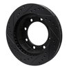 633-54104R Drilled/Slotted Brake Rotor [Black], 1977-1979 Ford/Lincoln/Mercury/Mazda, Position: Front Right - image 4