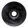 633-54105R Drilled/Slotted Brake Rotor [Black], 1980-1985 Ford/Lincoln/Mercury/Mazda, Position: Front Right - image 1