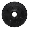 633-54106R Drilled/Slotted Brake Rotor [Black], 1980-1985 Ford/Lincoln/Mercury/Mazda, Position: Front Right - image 1