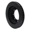 633-54108L Drilled/Slotted Brake Rotor [Black], 1980-1994 Ford/Lincoln/Mercury/Mazda, Position: Front Left - image 4