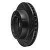 633-54108R Drilled/Slotted Brake Rotor [Black], 1980-1994 Ford/Lincoln/Mercury/Mazda, Position: Front Right - image 2