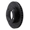633-54109R Drilled/Slotted Brake Rotor [Black], 1976-1993 Ford/Lincoln/Mercury/Mazda, Position: Front Right - image 2