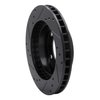 633-54109R Drilled/Slotted Brake Rotor [Black], 1976-1993 Ford/Lincoln/Mercury/Mazda, Position: Front Right - image 4