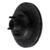 633-54110R Drilled/Slotted Brake Rotor [Black], 1983-1994 Ford/Lincoln/Mercury/Mazda, Position: Front Right - image 2
