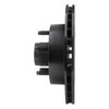 633-54110R Drilled/Slotted Brake Rotor [Black], 1983-1994 Ford/Lincoln/Mercury/Mazda, Position: Front Right - image 3