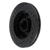 633-54110R Drilled/Slotted Brake Rotor [Black], 1983-1994 Ford/Lincoln/Mercury/Mazda, Position: Front Right - image 4