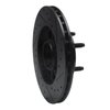 633-54111L Drilled/Slotted Brake Rotor [Black], 1983-1992 Ford/Lincoln/Mercury/Mazda, Position: Front Left - image 4