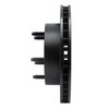 633-54113L Drilled/Slotted Brake Rotor [Black], 1986-1988 Ford/Lincoln/Mercury/Mazda, Position: Front Left - image 3
