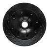 633-54115L Drilled/Slotted Brake Rotor [Black], 1980-1985 Ford/Lincoln/Mercury/Mazda, Position: Front Left - image 1