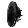633-54115L Drilled/Slotted Brake Rotor [Black], 1980-1985 Ford/Lincoln/Mercury/Mazda, Position: Front Left - image 4