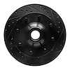 633-54115R Drilled/Slotted Brake Rotor [Black], 1980-1985 Ford/Lincoln/Mercury/Mazda, Position: Front Right - image 1