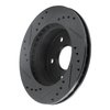 633-54120D Drilled/Slotted Brake Rotor [Black], 1990-1997 Ford/Lincoln/Mercury/Mazda, Position: Left Front - image 4