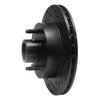 633-54122R Drilled/Slotted Brake Rotor [Black], 1986-1992 Ford/Lincoln/Mercury/Mazda, Position: Front Right - image 2