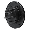 633-54124D Drilled/Slotted Brake Rotor [Black], 1992-1997 Ford/Lincoln/Mercury/Mazda, Position: Left Front - image 1