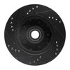 633-54124D Drilled/Slotted Brake Rotor [Black], 1992-1997 Ford/Lincoln/Mercury/Mazda, Position: Left Front - image 3