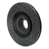 633-54125L Drilled/Slotted Brake Rotor [Black], 1993-1994 Ford/Lincoln/Mercury/Mazda, Position: Front Left - image 4