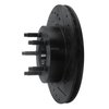 633-54125R Drilled/Slotted Brake Rotor [Black], 1993-1994 Ford/Lincoln/Mercury/Mazda, Position: Front Right - image 2