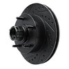 633-54129L Drilled/Slotted Brake Rotor [Black], 1994-2001 Ford/Lincoln/Mercury/Mazda, Position: Front Left - image 2