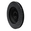 633-54129L Drilled/Slotted Brake Rotor [Black], 1994-2001 Ford/Lincoln/Mercury/Mazda, Position: Front Left - image 4