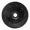 633-54130R Drilled/Slotted Brake Rotor [Black], 1994-2003 Ford/Lincoln/Mercury/Mazda, Position: Front Right - image 1