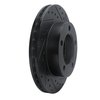 633-54131R Drilled/Slotted Brake Rotor [Black], 1994-1996 Ford/Lincoln/Mercury/Mazda, Position: Front Right - image 2