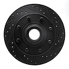 633-54135R Drilled/Slotted Brake Rotor [Black], 1995-2004 Ford/Lincoln/Mercury/Mazda, Position: Front Right - image 1