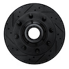 633-54136L Drilled/Slotted Brake Rotor [Black], 1995-2007 Ford/Lincoln/Mercury/Mazda, Position: Front Left - image 1