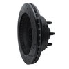 633-54136L Drilled/Slotted Brake Rotor [Black], 1995-2007 Ford/Lincoln/Mercury/Mazda, Position: Front Left - image 4