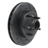 633-54138R Drilled/Slotted Brake Rotor [Black], 1995-1997 Ford/Lincoln/Mercury/Mazda, Position: Front Right - image 2