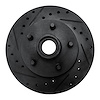 633-54139L Drilled/Slotted Brake Rotor [Black], 1995-1997 Ford/Lincoln/Mercury/Mazda, Position: Front Left - image 1