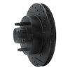 633-54139R Drilled/Slotted Brake Rotor [Black], 1995-1997 Ford/Lincoln/Mercury/Mazda, Position: Front Right - image 2