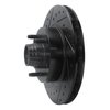 633-54141L Drilled/Slotted Brake Rotor [Black], 1995-2011 Ford/Lincoln/Mercury/Mazda, Position: Front Left - image 2