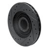 633-54141R Drilled/Slotted Brake Rotor [Black], 1995-2011 Ford/Lincoln/Mercury/Mazda, Position: Front Right - image 4