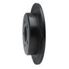 633-54142L Drilled/Slotted Brake Rotor [Black], 1995-2002 Ford/Lincoln/Mercury/Mazda, Position: Rear Left - image 2