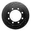 633-54143L Drilled/Slotted Brake Rotor [Black], 1995-1999 Ford/Lincoln/Mercury/Mazda, Position: Front Left - image 1