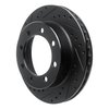 633-54143L Drilled/Slotted Brake Rotor [Black], 1995-1999 Ford/Lincoln/Mercury/Mazda, Position: Front Left - image 2