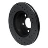 633-54144L Drilled/Slotted Brake Rotor [Black], 1995-2002 Ford/Lincoln/Mercury/Mazda, Position: Front Left - image 4