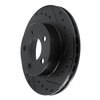 633-54144R Drilled/Slotted Brake Rotor [Black], 1995-2002 Ford/Lincoln/Mercury/Mazda, Position: Front Right - image 2