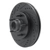 633-54145L Drilled/Slotted Brake Rotor [Black], 1997-1999 Ford/Lincoln/Mercury/Mazda, Position: Front Left - image 2