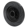 633-54145L Drilled/Slotted Brake Rotor [Black], 1997-1999 Ford/Lincoln/Mercury/Mazda, Position: Front Left - image 4
